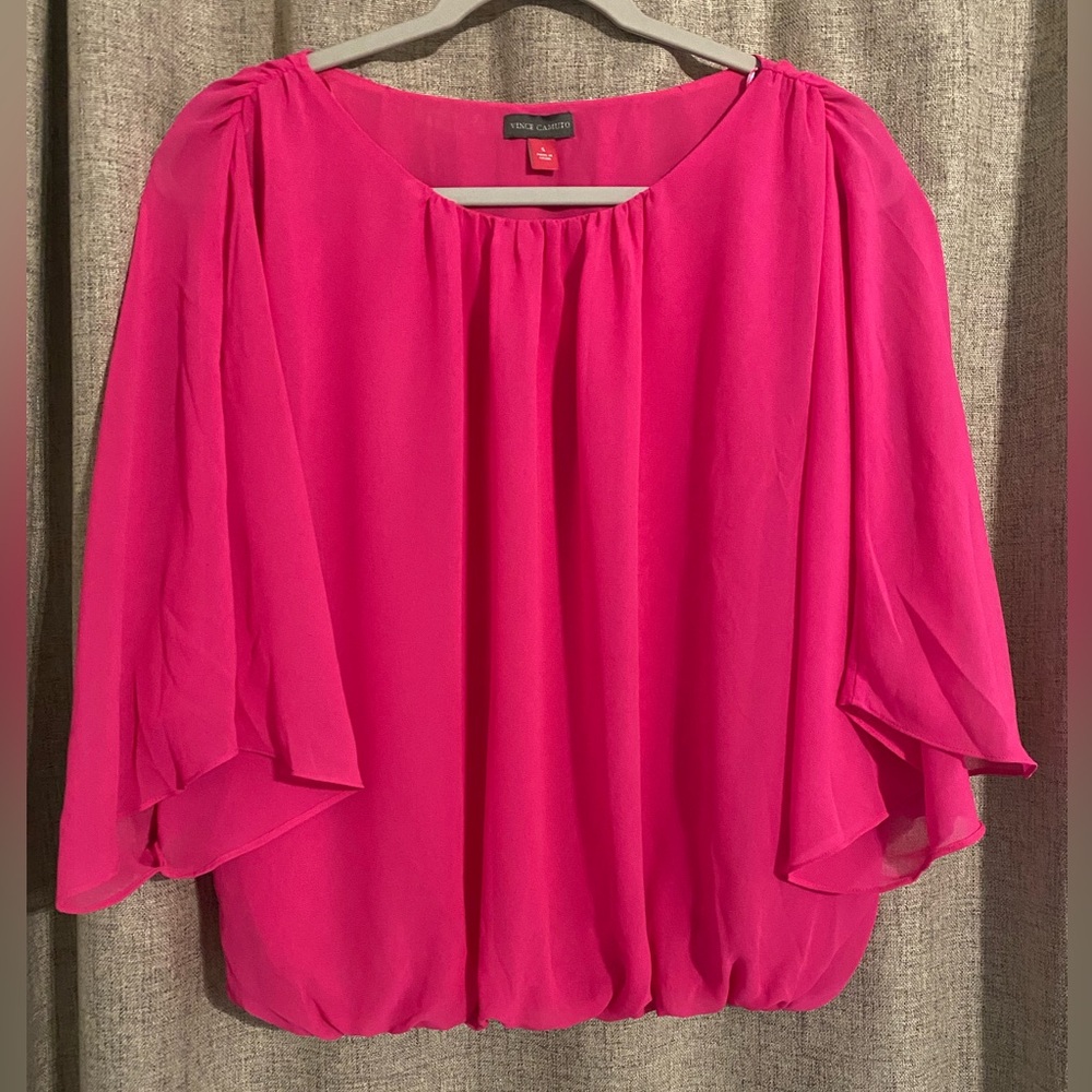Vince Camuto Vibrant Pink Women's Top